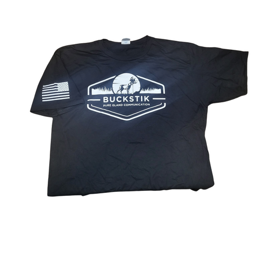 BuckStik T shirt with Flag on Sleeve